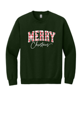 Unisex Crewneck - Merry Christmas Plaid