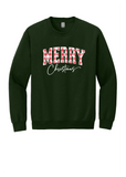 Unisex Crewneck - Merry Christmas Plaid