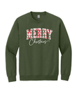 Unisex Crewneck - Merry Christmas Plaid